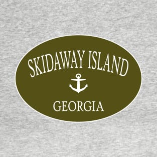 Skidaway Island Georgia Sea Islands Anchor Green T-Shirt